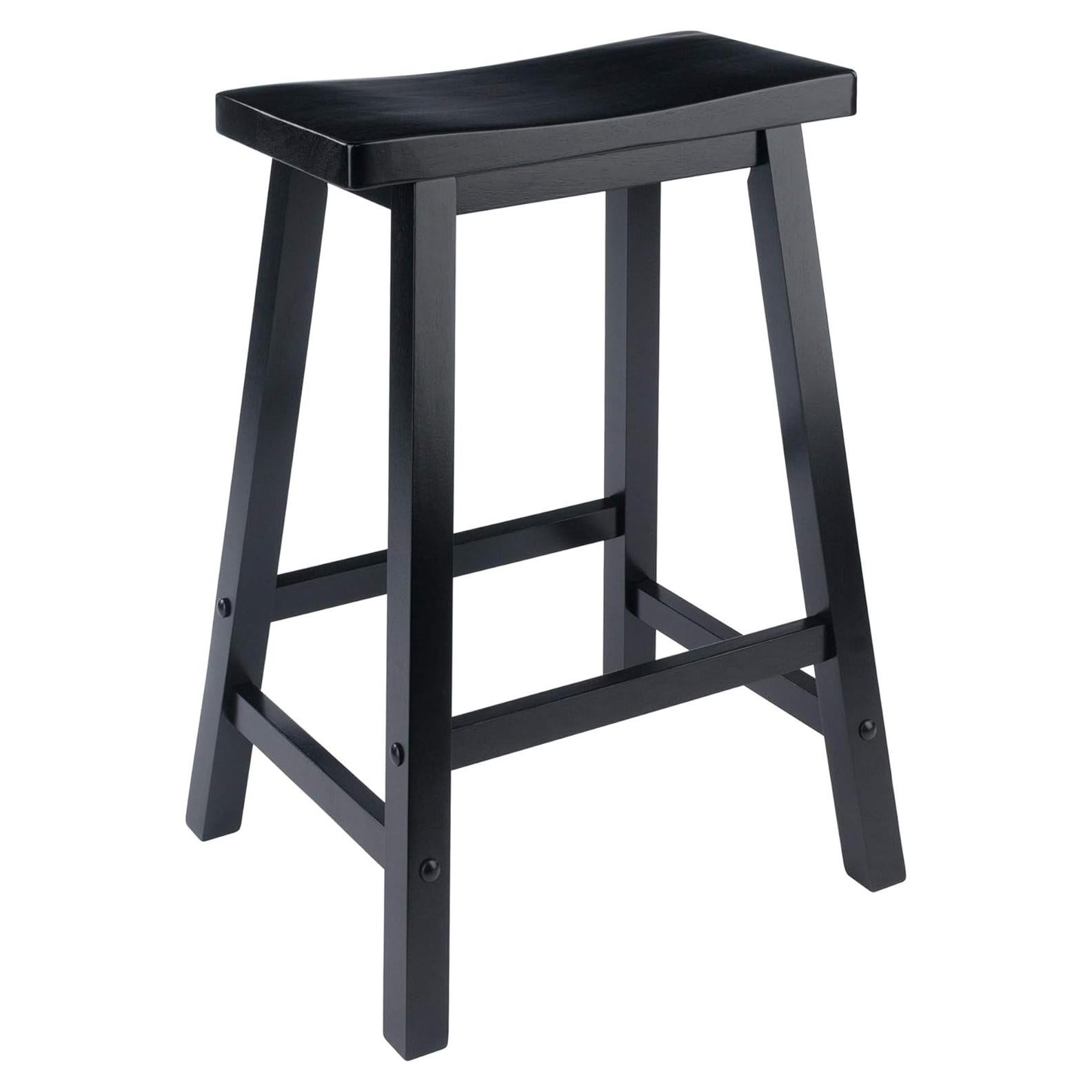 Taburete de Mostrador Winsome Satori 61 cm Negro Madera