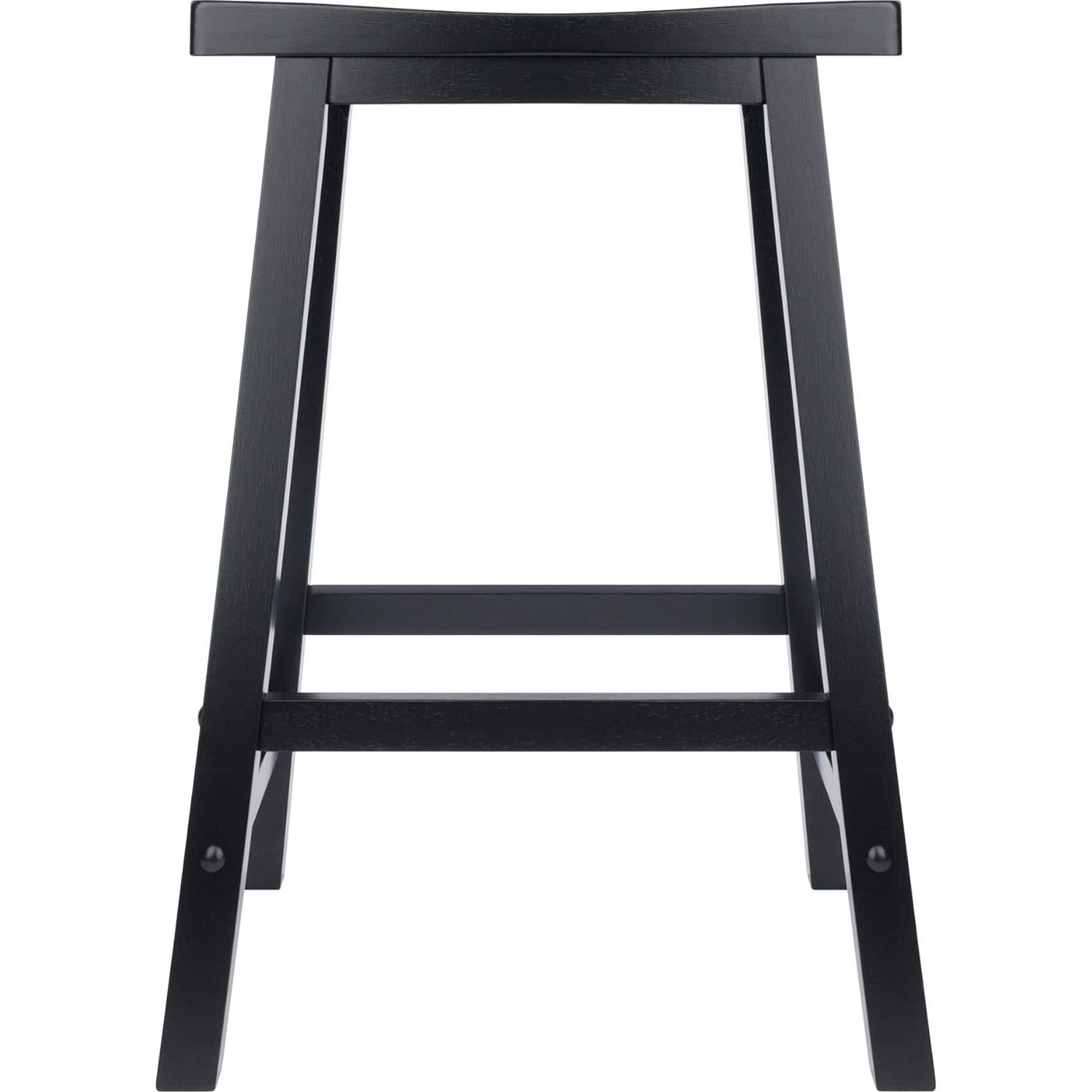 Taburete de Mostrador Winsome Satori 61 cm Negro Madera