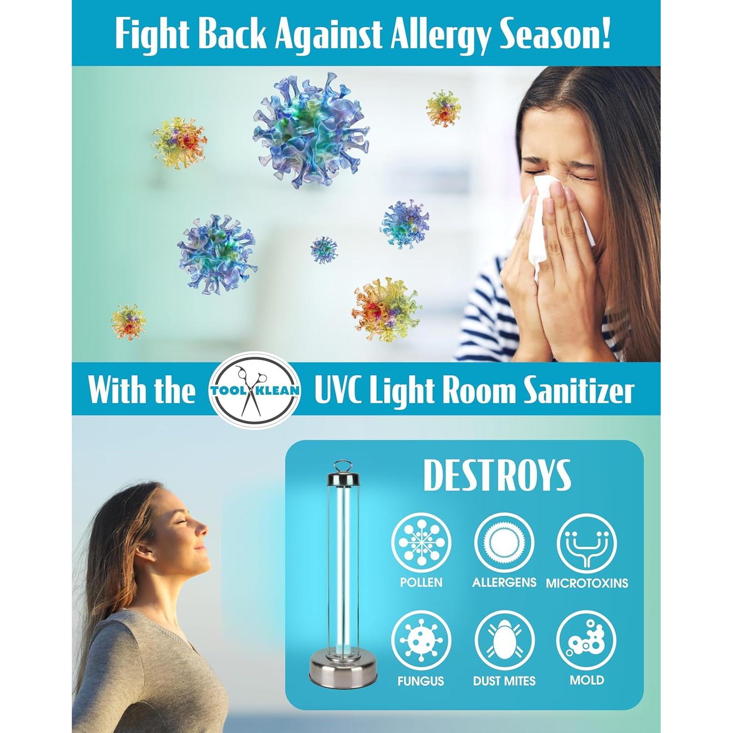 Desinfectante UV-C Tool Klean 100W para Superficies - 10,000 horas