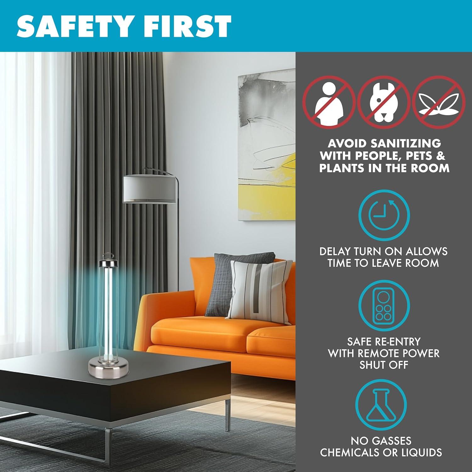 Desinfectante UV-C Tool Klean 100W para Superficies - 10,000 horas