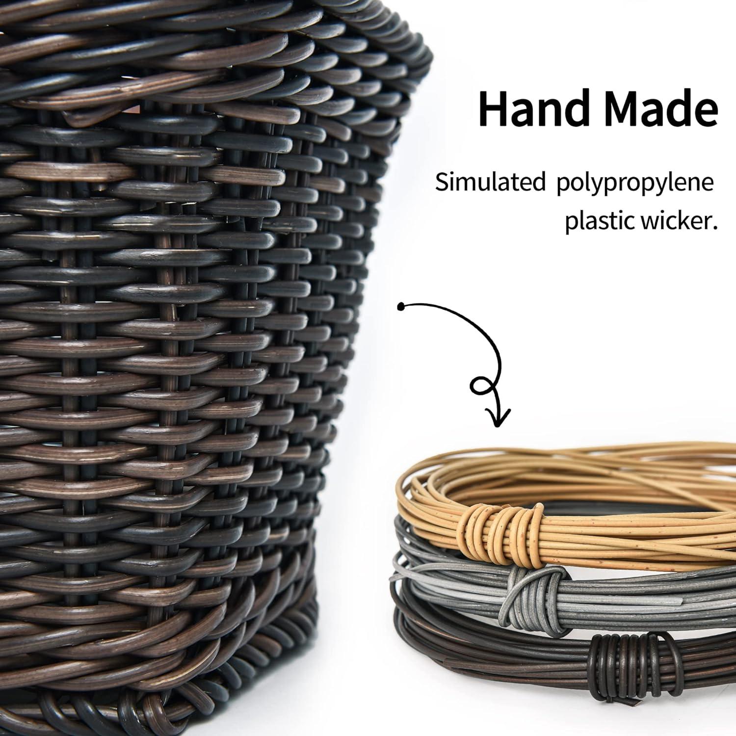 Cesta de Bicicleta GRANNY SAYS de Mimbre Desmontable 34x24x18 cm