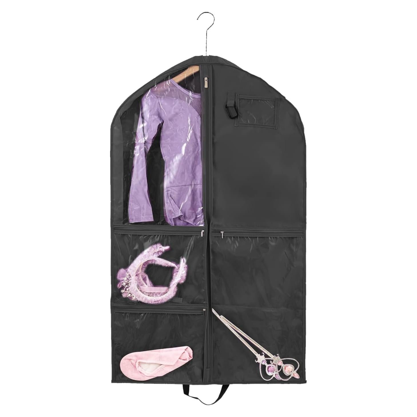 Bolsa de Ropa QEES para Danza 101.6 cm Negra Impermeable
