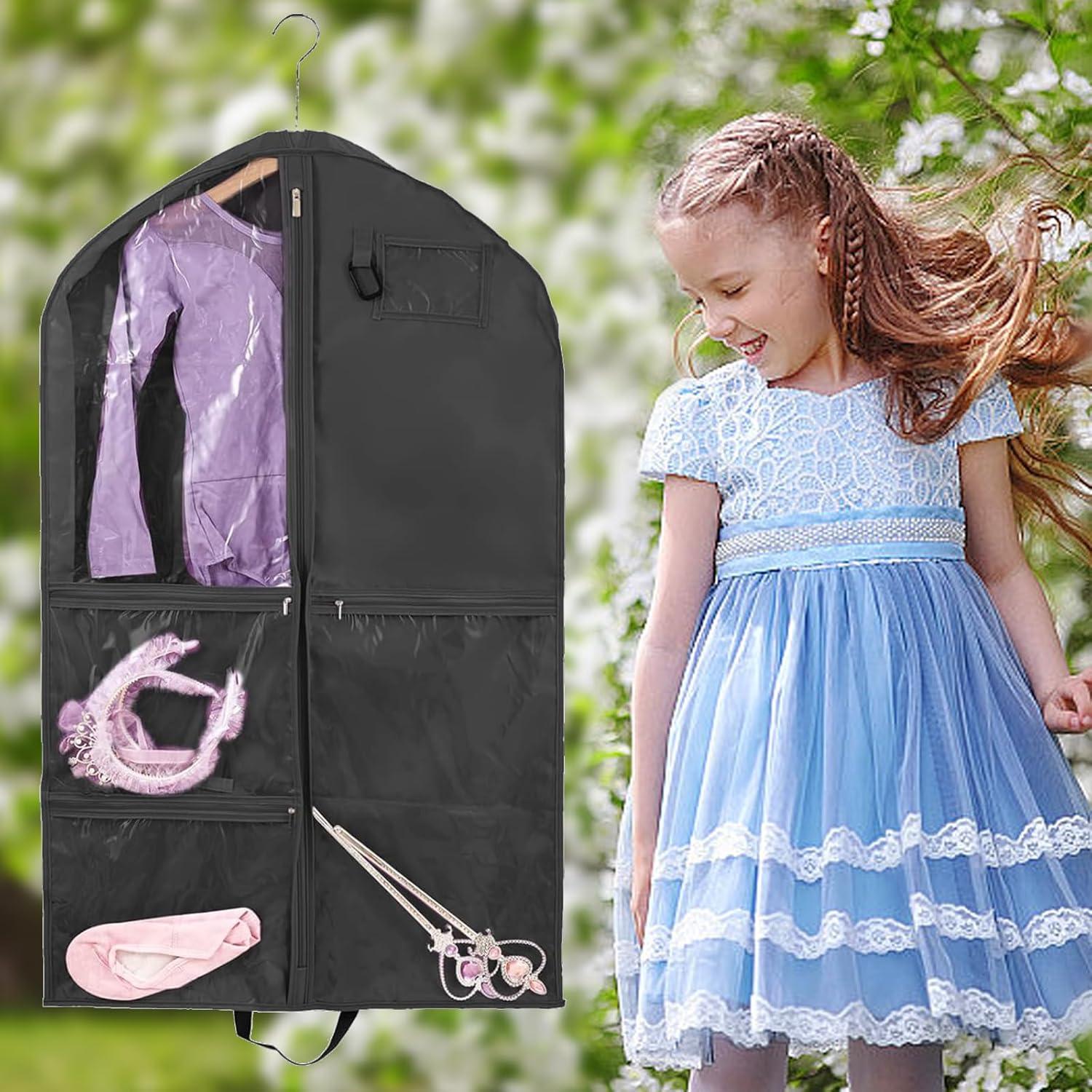 Bolsa de Ropa QEES para Danza 101.6 cm Negra Impermeable