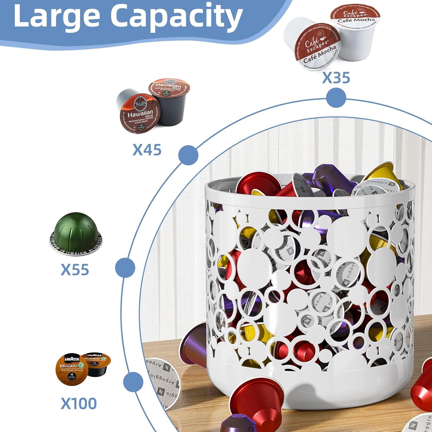 Organizador de Cápsulas de Café MESHDO Blanco 16x16x16 cm