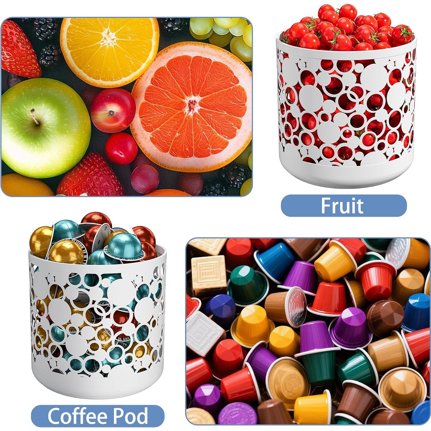 Organizador de Cápsulas de Café MESHDO Blanco 16x16x16 cm