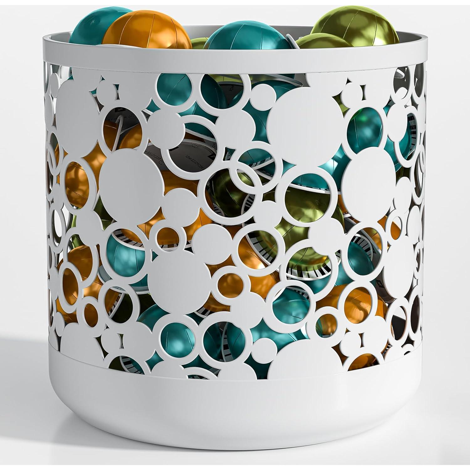 Organizador de Cápsulas de Café MESHDO Blanco 16x16x16 cm