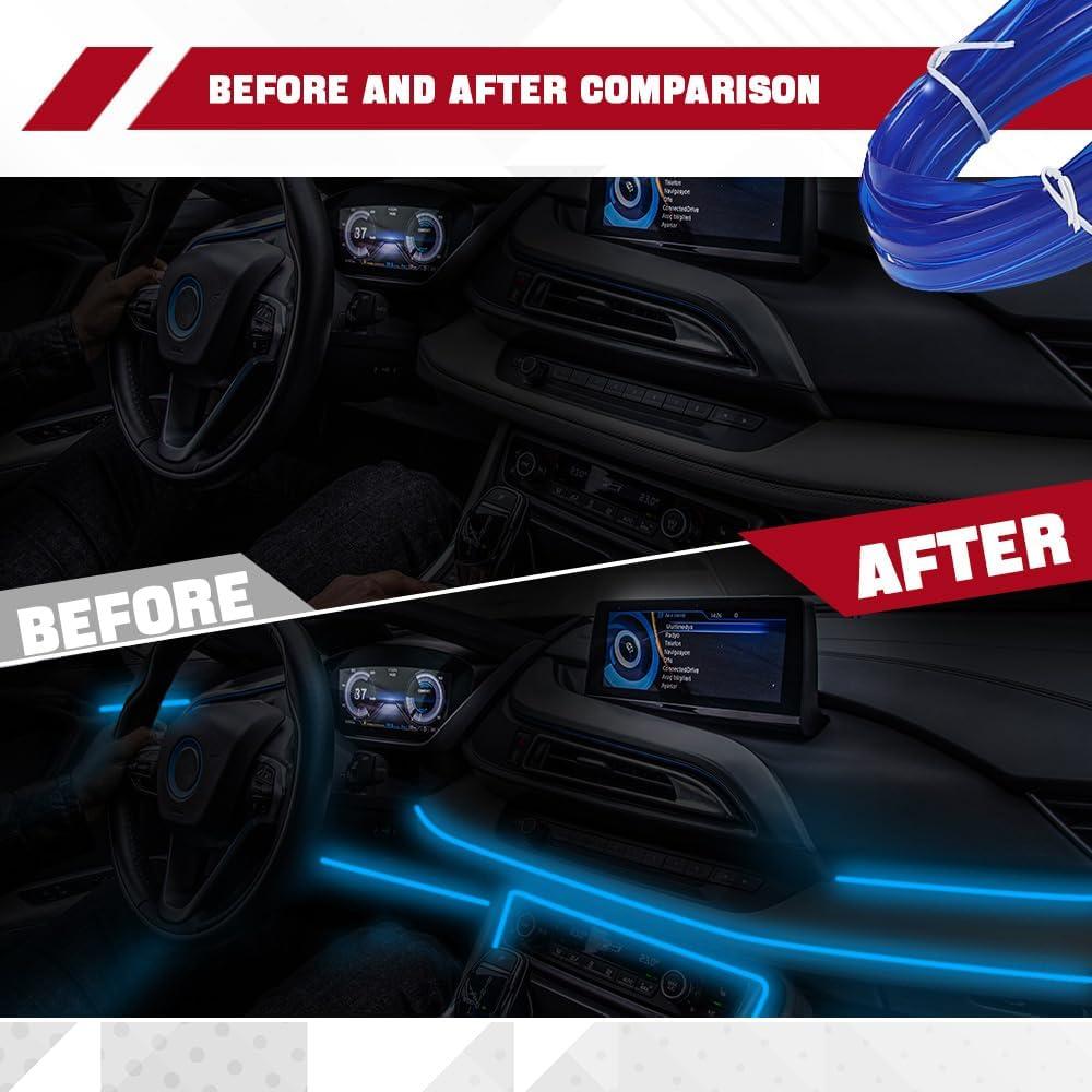 Tira de luces LED Hbxdeco 5m RGB para interiores de auto