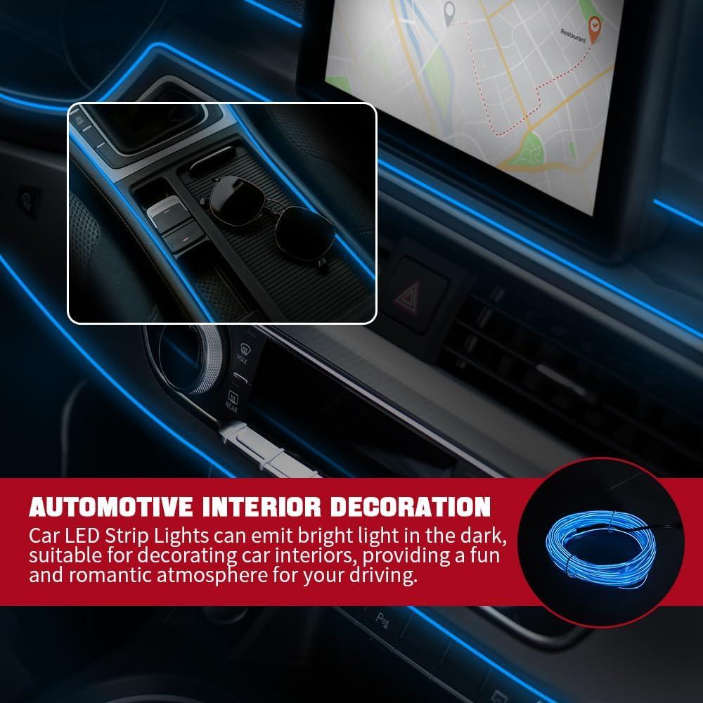 Tira de luces LED Hbxdeco 5m RGB para interiores de auto