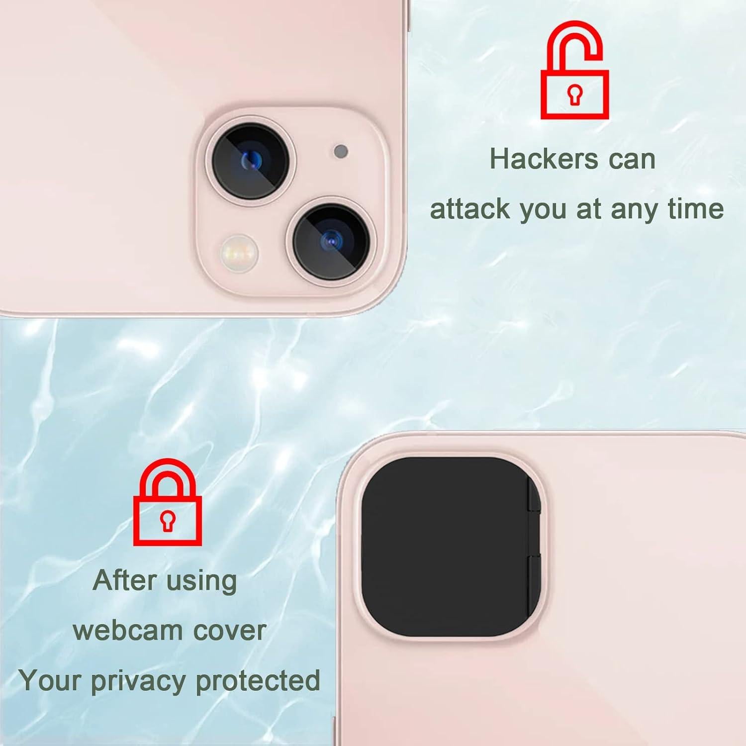 Camera Cover,Webcam Cover Compatible for Phone 13, Phone 13 Mini,Protect Your Privacy and Security