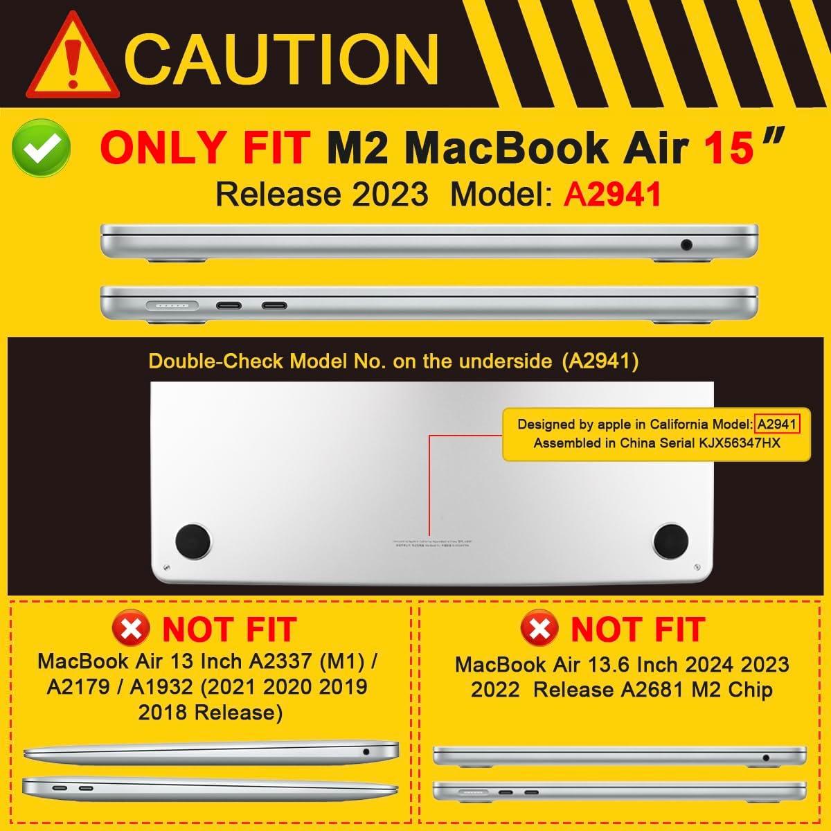 Funda Batianda para MacBook Air 15" 2023-2025 con Protector