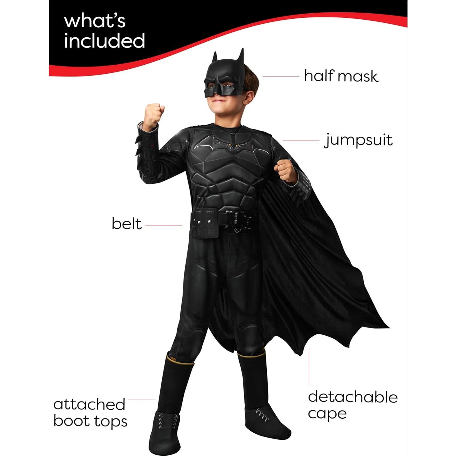 Disfraz Infantil Deluxe Batman Rubie's 3-4 Años