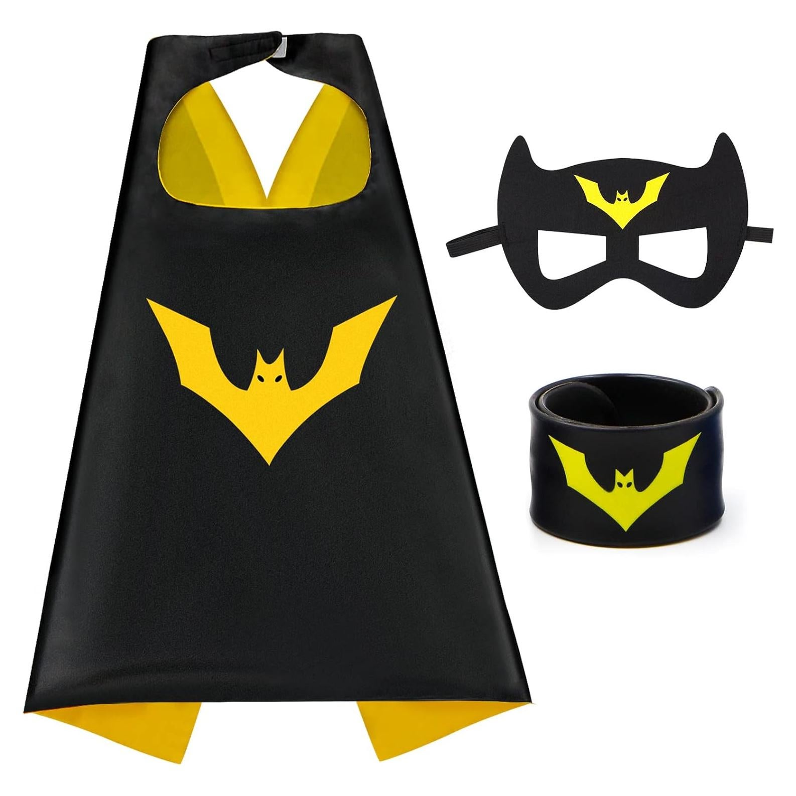 Capa de Disfraces para Niños Superhéroe con Máscara y Cinturón