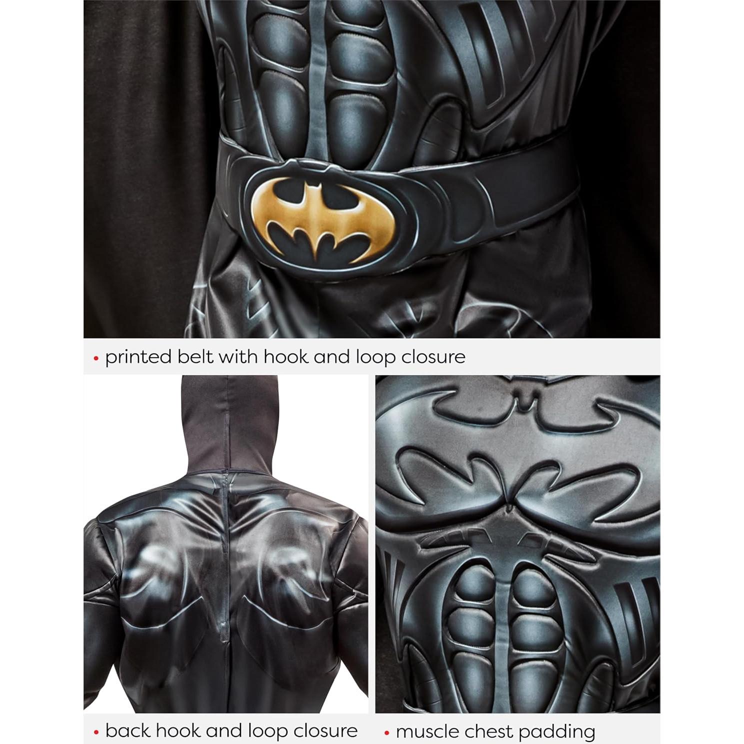 Disfraz Deluxe Batman Rubies para Hombre con Capa y Máscara