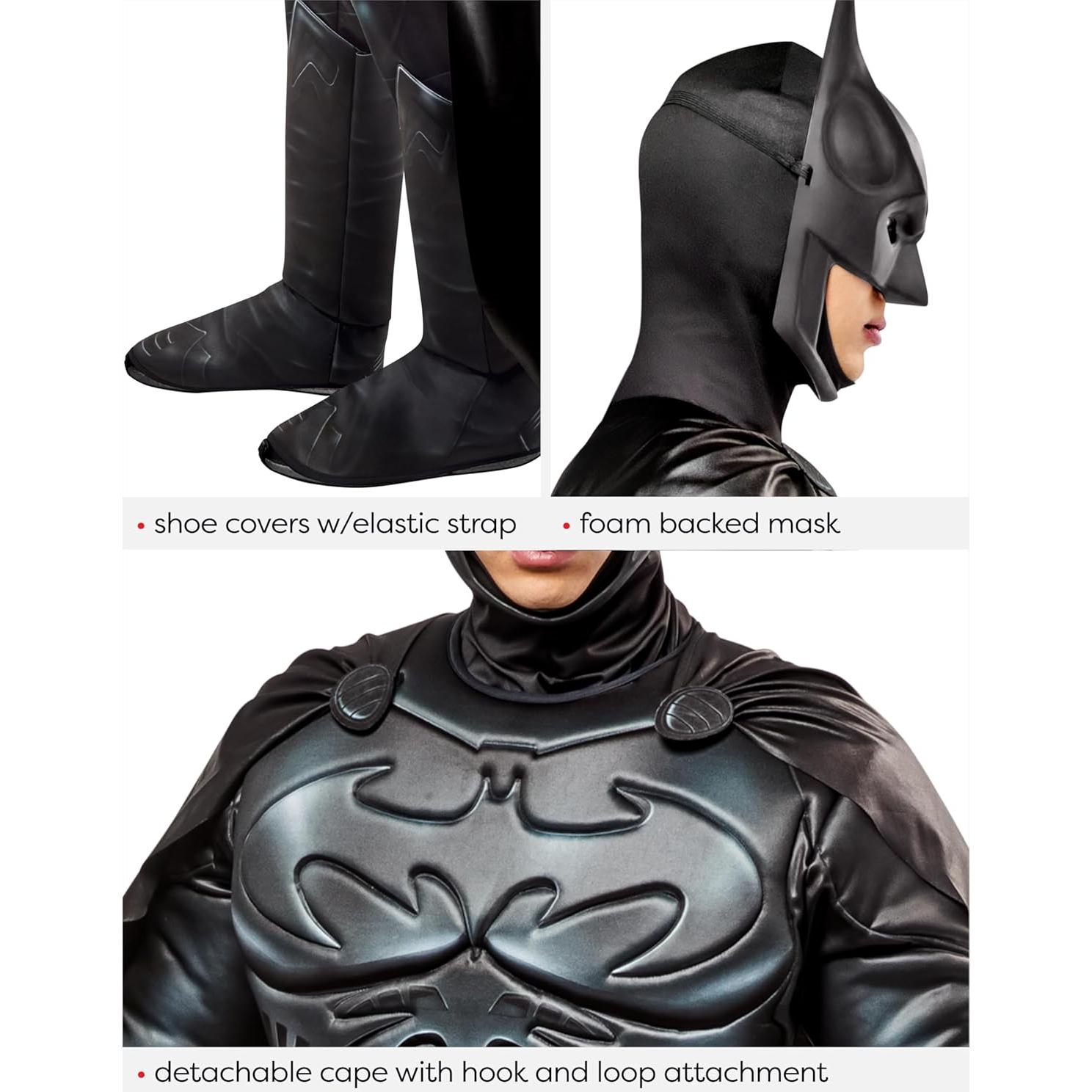 Disfraz Deluxe Batman Rubies para Hombre con Capa y Máscara