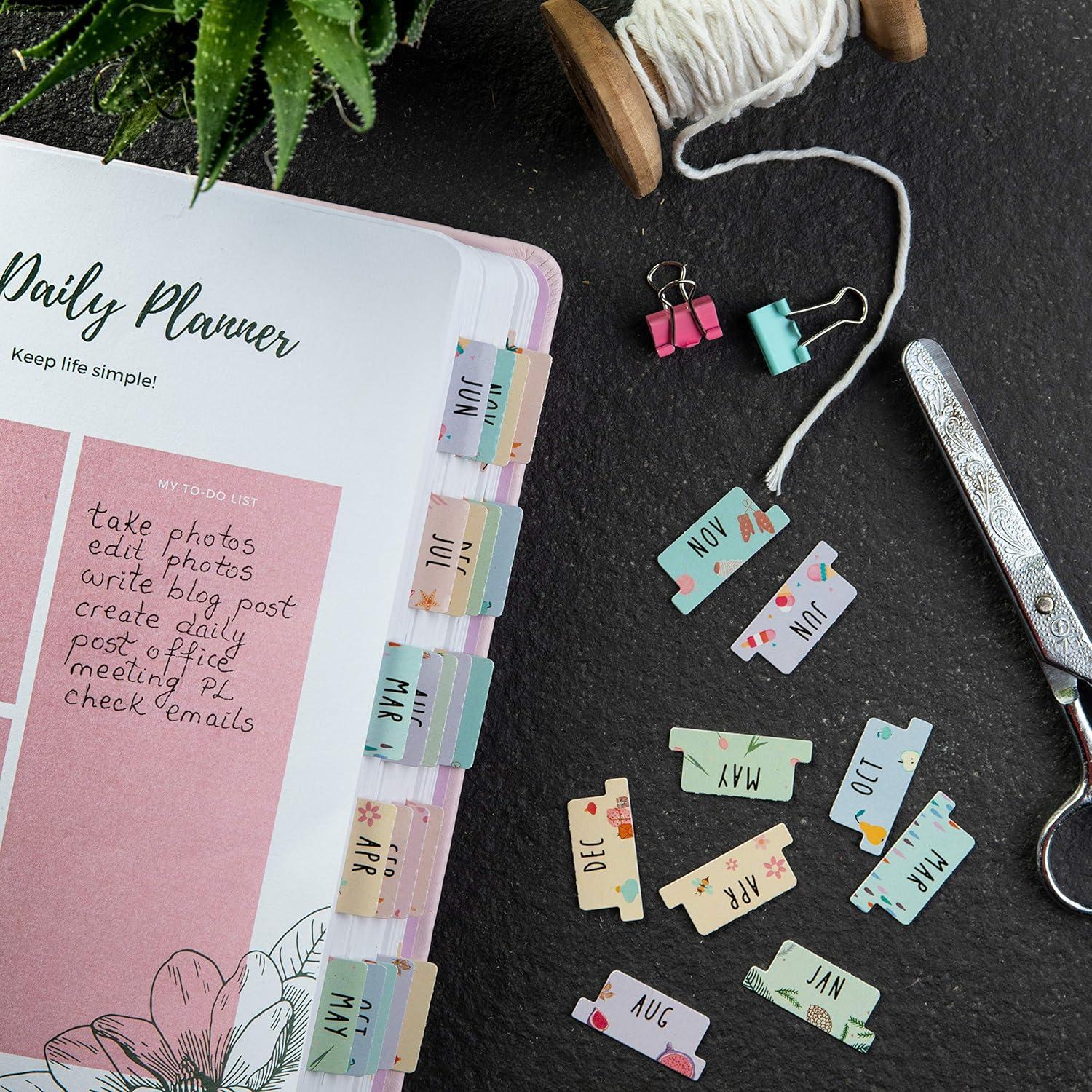 Planificador Laminado DiverseBee Mediano con 24 Pestañas