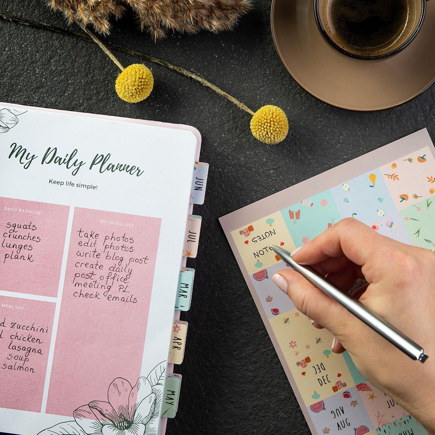 Planificador Laminado DiverseBee Mediano con 24 Pestañas