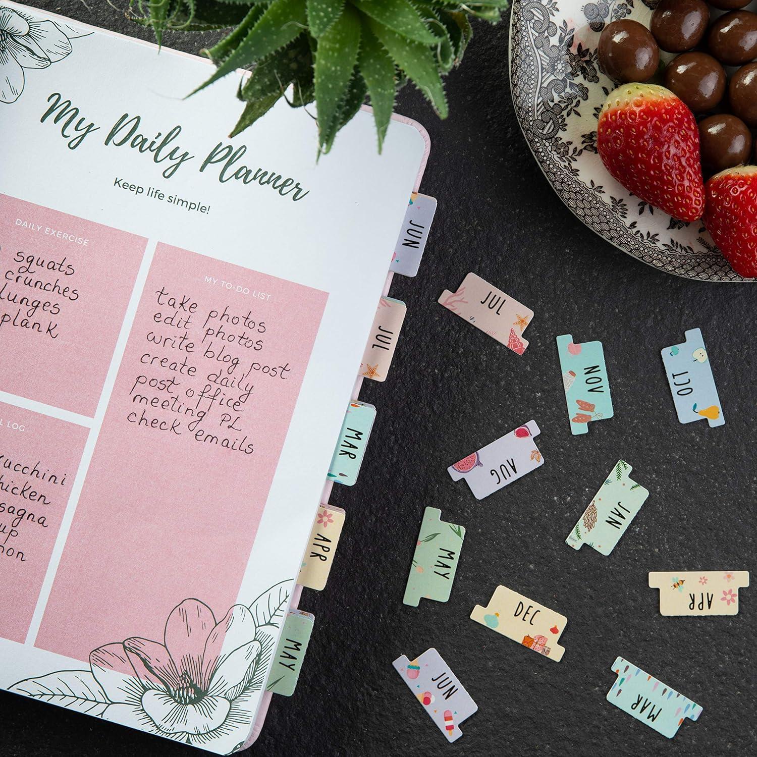 Planificador Laminado DiverseBee Mediano con 24 Pestañas