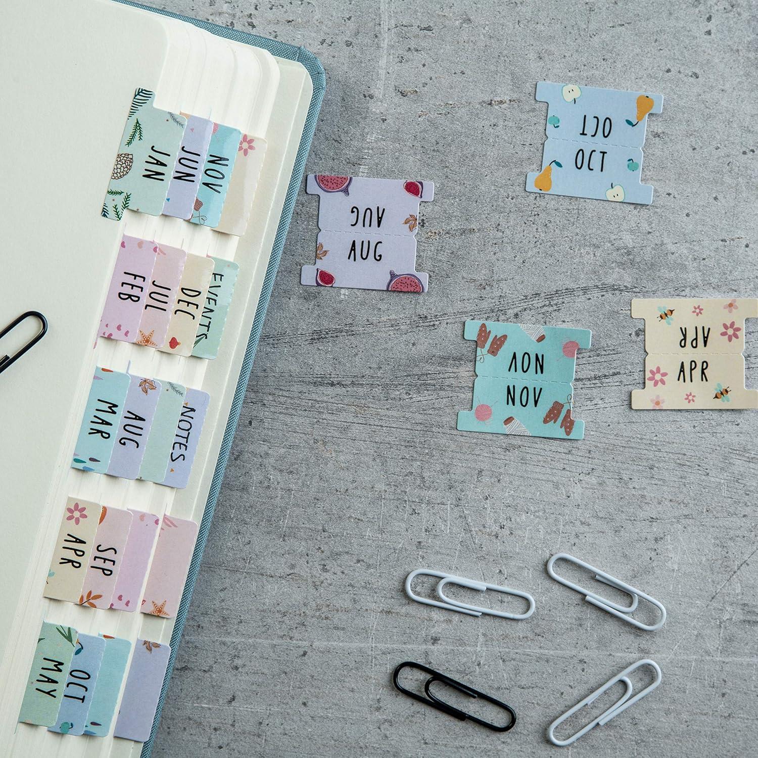 Planificador Laminado DiverseBee Mediano con 24 Pestañas