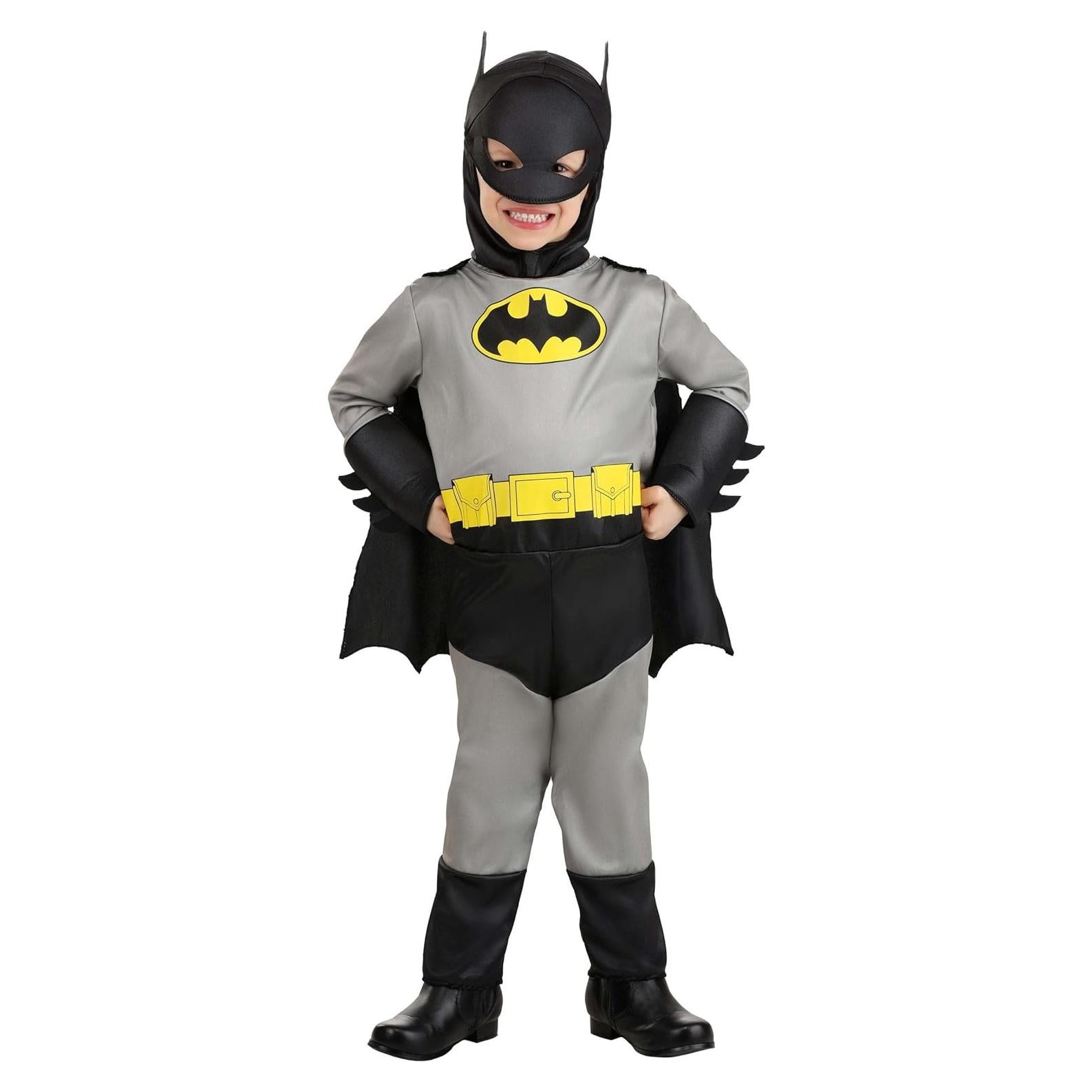 Disfraz Batman Clásico para Niños 2T - Traje con Capa y Máscara