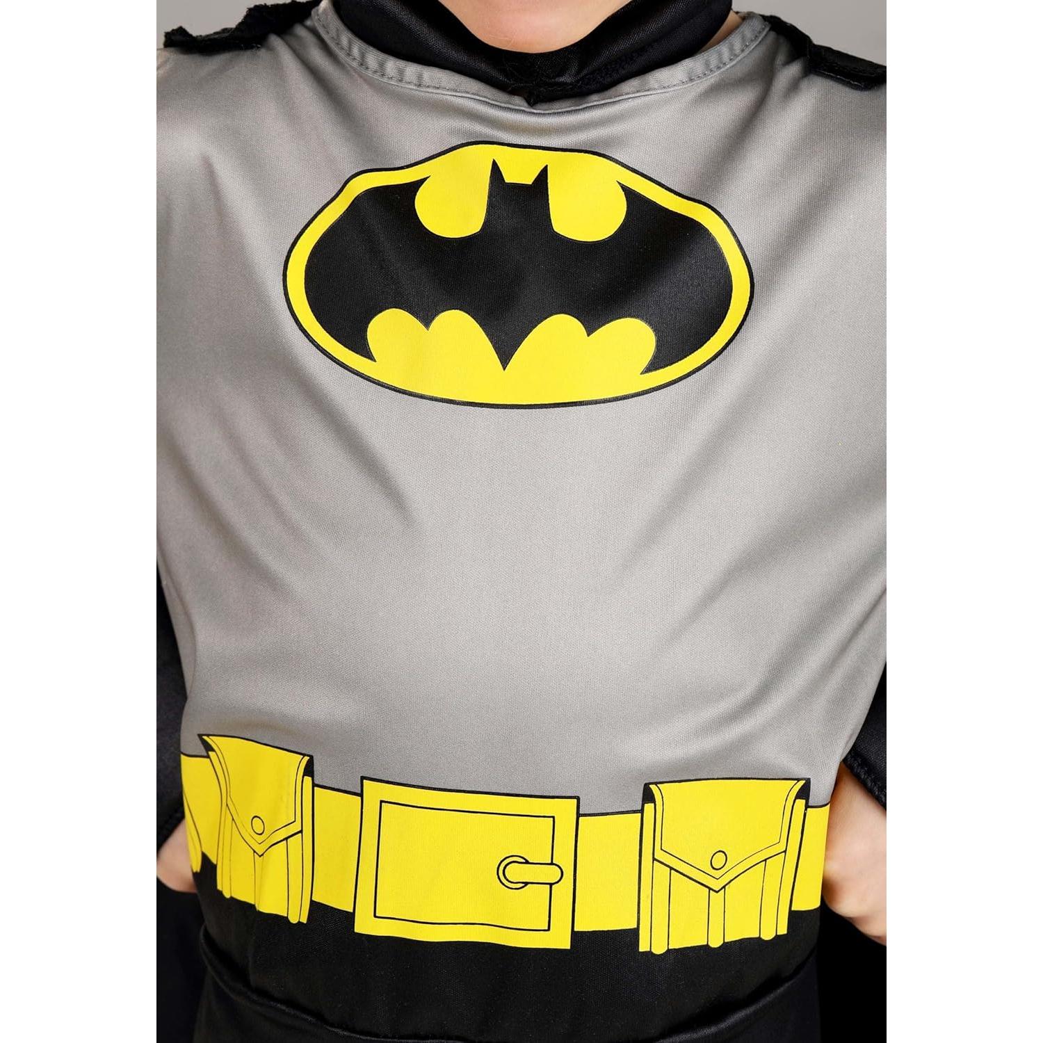 Disfraz Batman Clásico para Niños 2T - Traje con Capa y Máscara