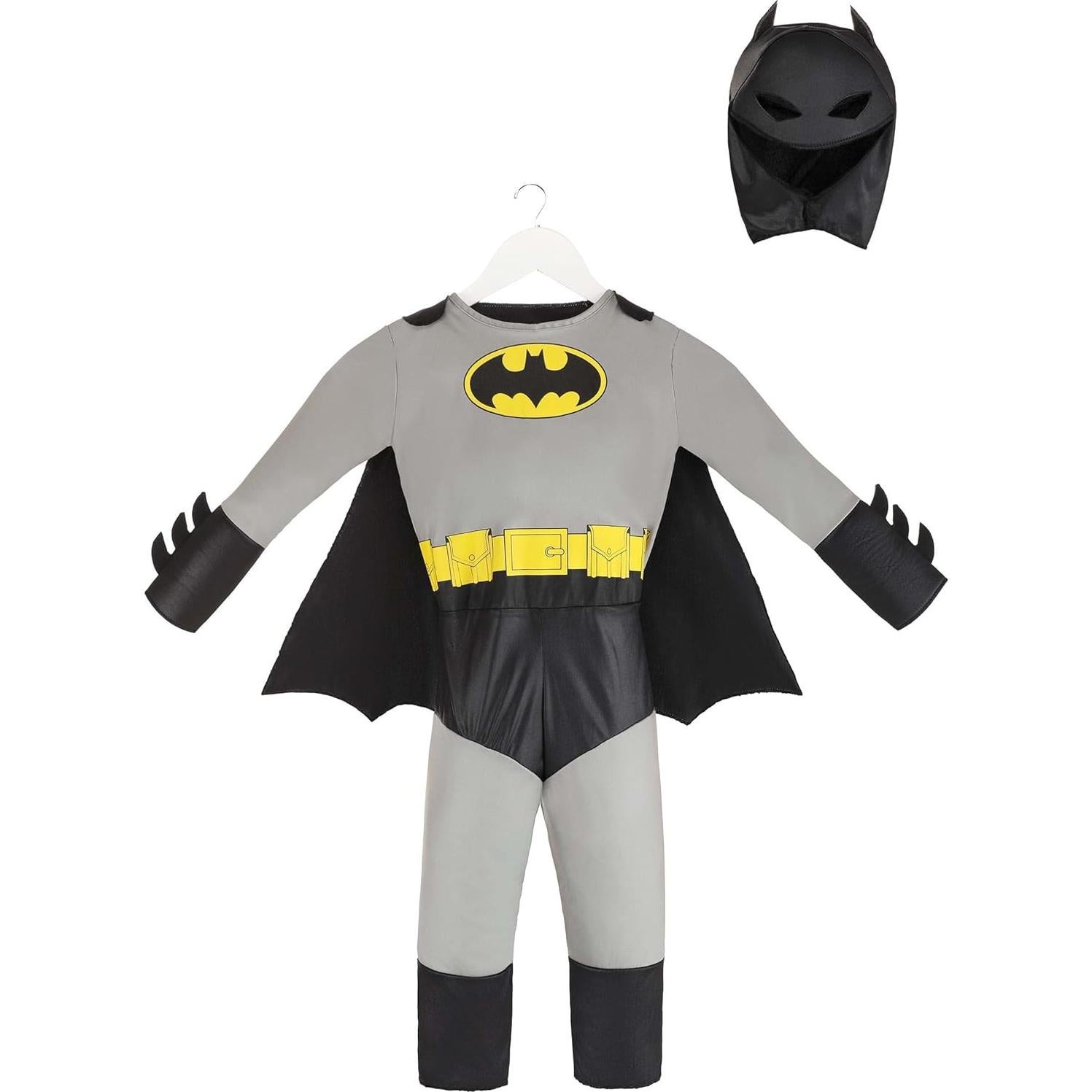 Disfraz Batman Clásico para Niños 2T - Traje con Capa y Máscara