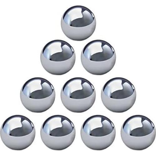 Bolas de Acero Cromado Cuatro Hermanos 10 Unidades 1.27 cm