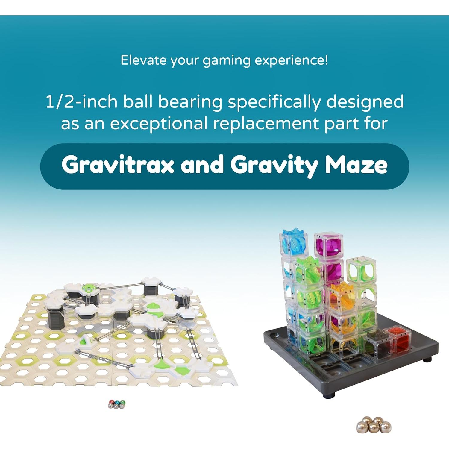 Bolas de Acero Cromado Cuatro Hermanos 10 Unidades 1.27 cm