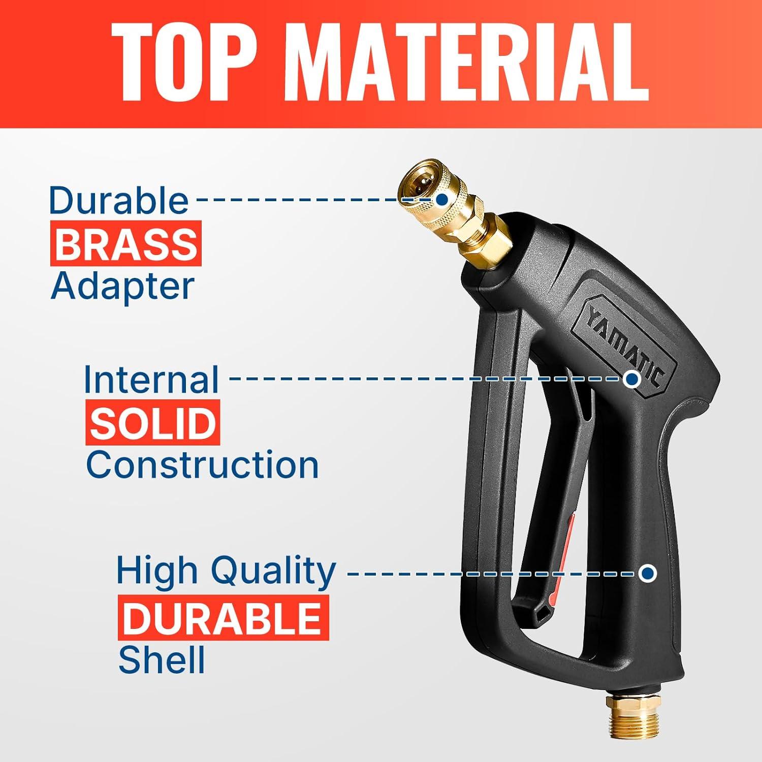 Pistola de Lavado a Presión YAMATIC Corta 4000 PSI M22