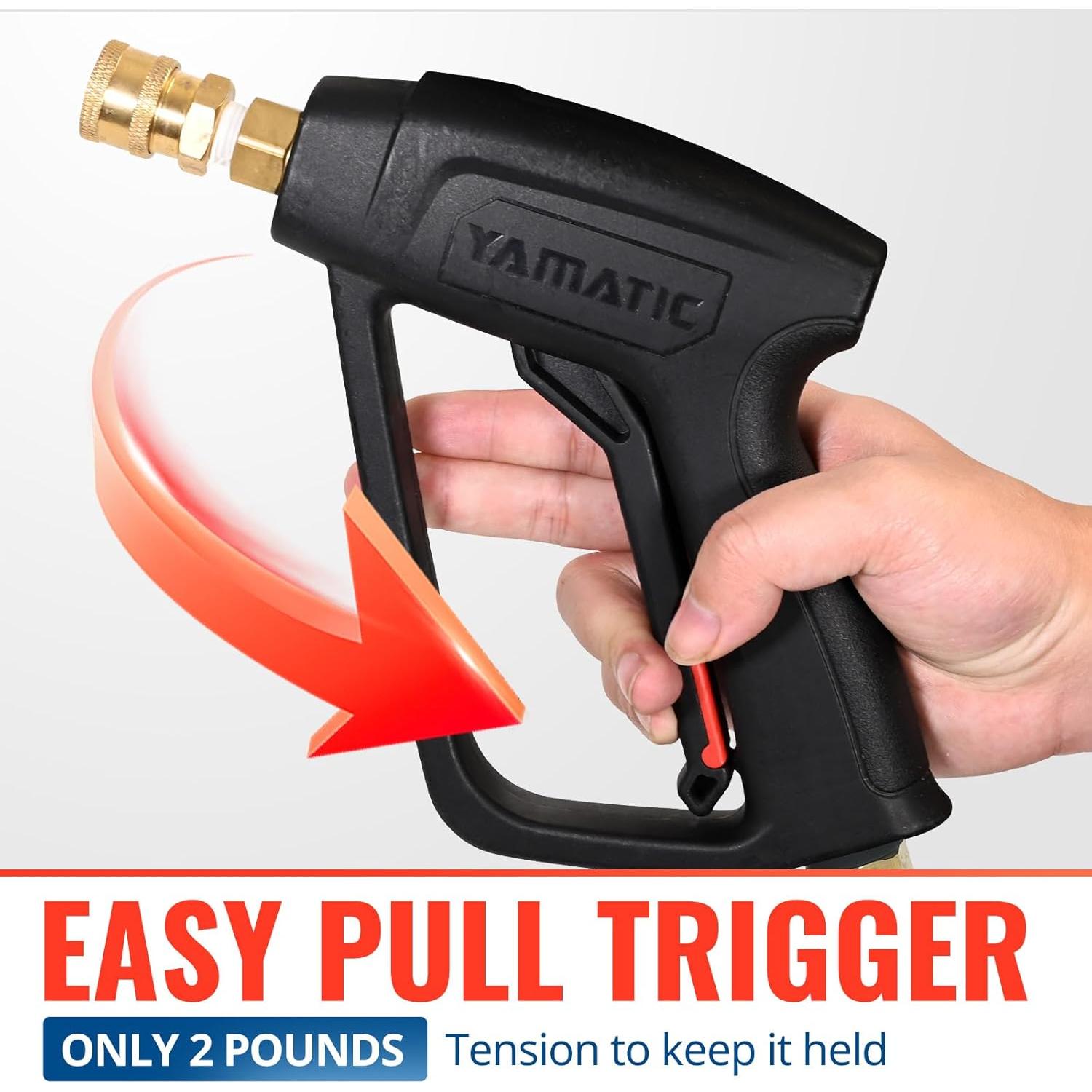 Pistola de Lavado a Presión YAMATIC Corta 4000 PSI M22