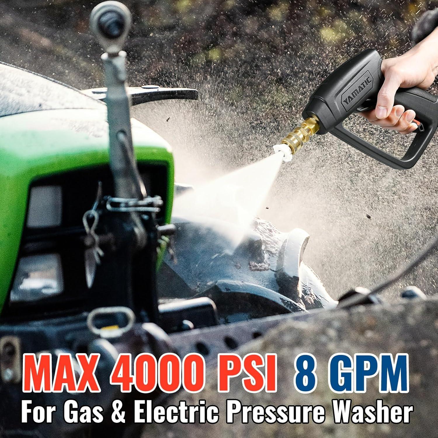 Pistola de Lavado a Presión YAMATIC Corta 4000 PSI M22