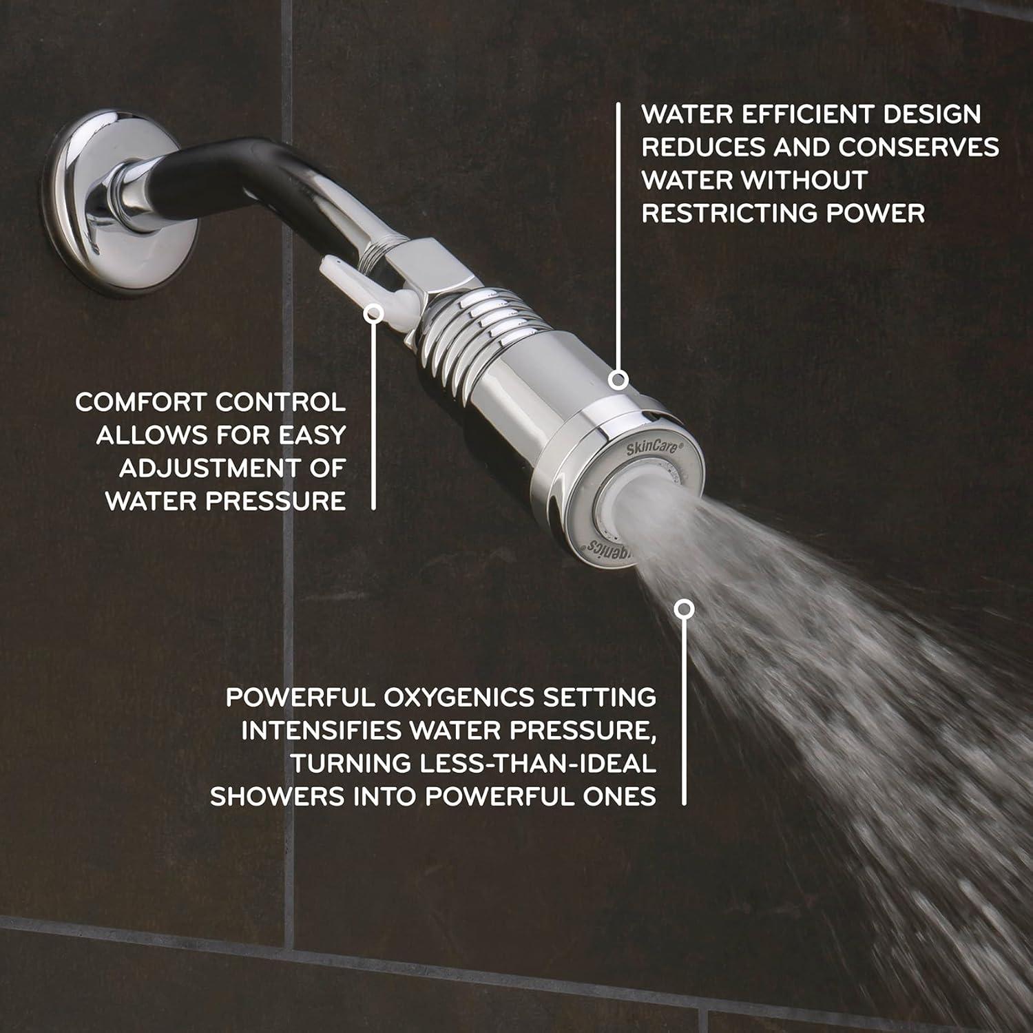 Cabezal de Ducha Fijo Oxygenics SkinCare Cromo 1.5 GPM