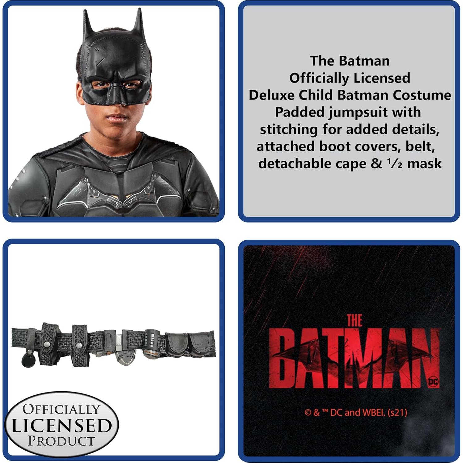 Disfraz de Batman para Niños Rubies - Película The Batman