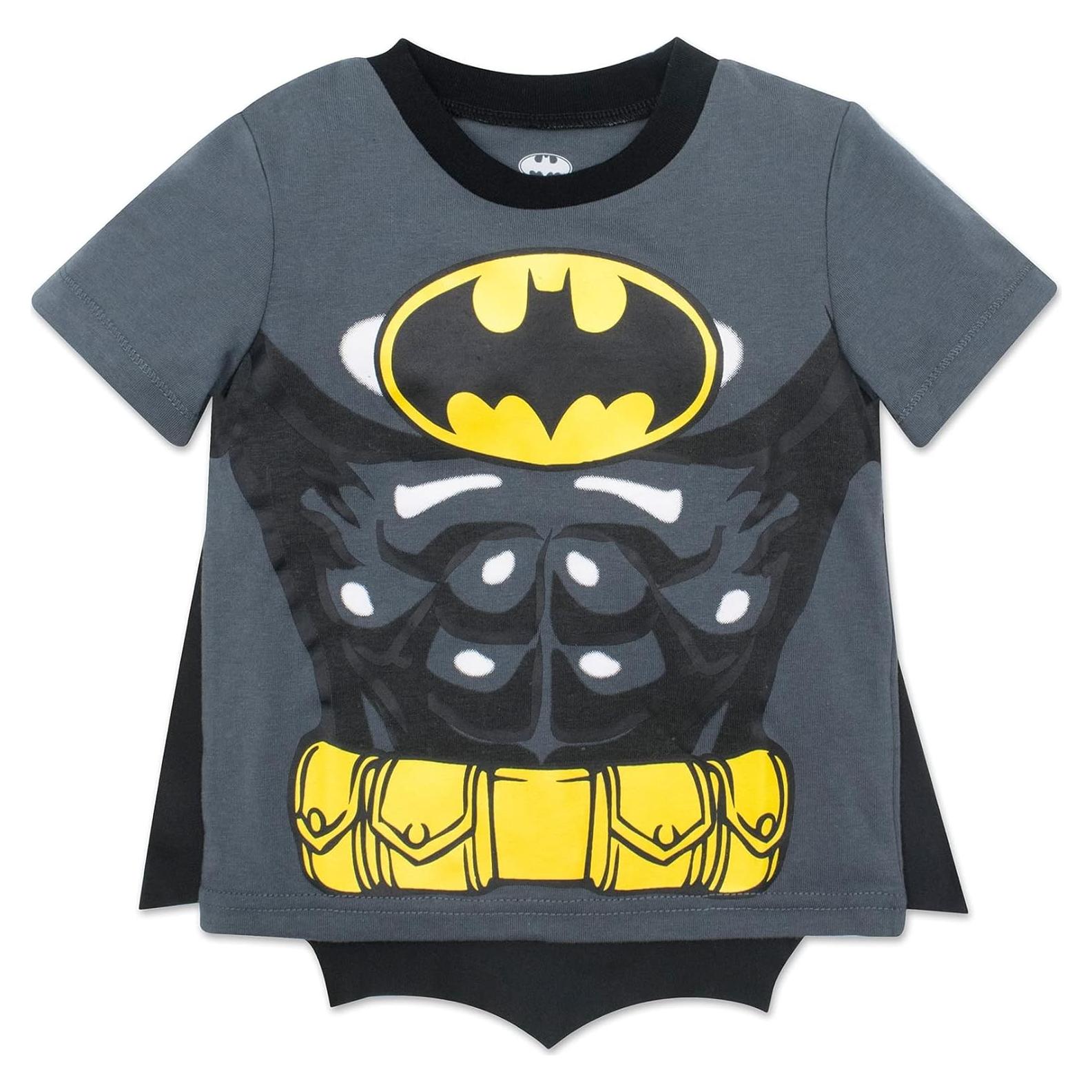 Camiseta de Cosplay Batman Superman DC para Niños 4T