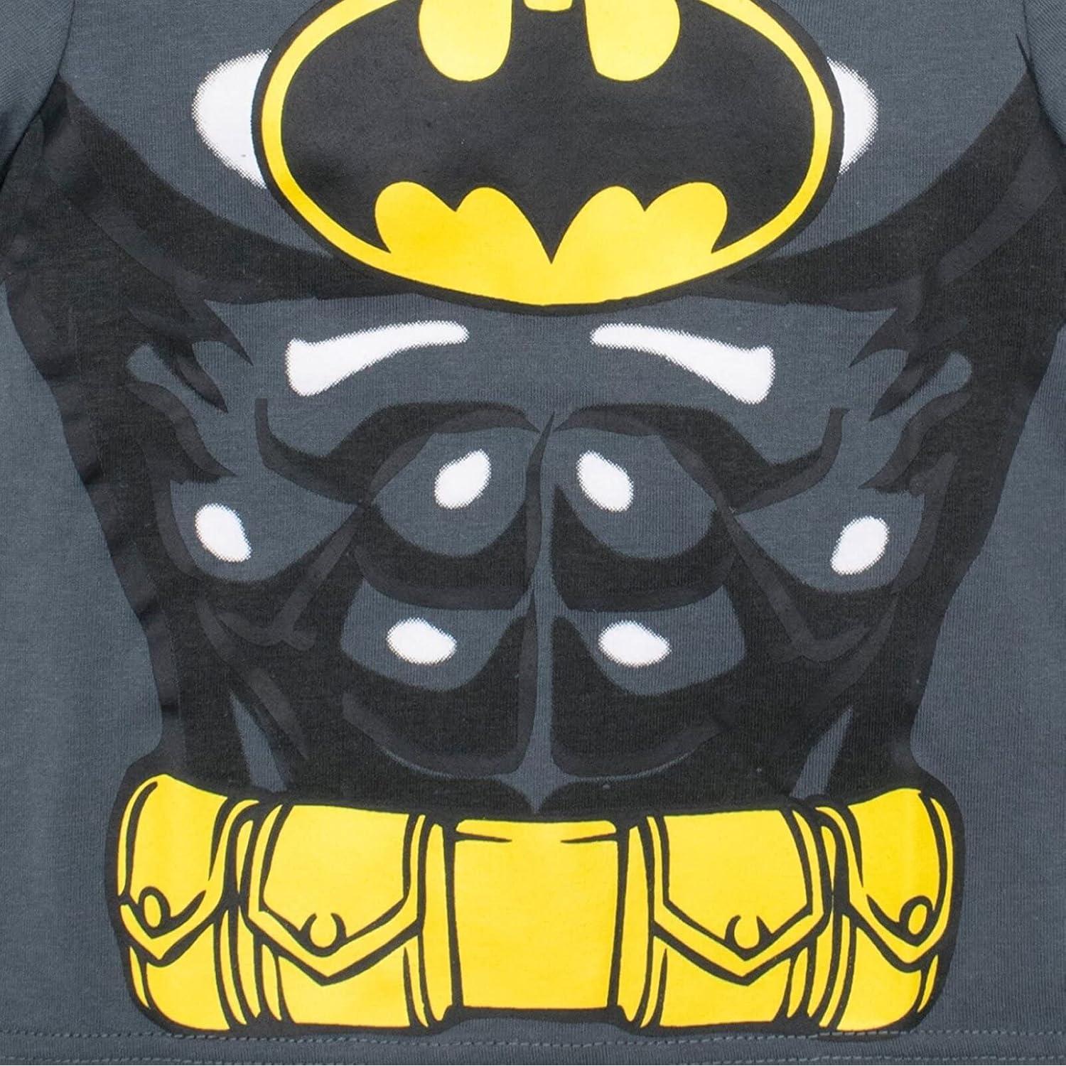 Camiseta de Cosplay Batman Superman DC para Niños 4T