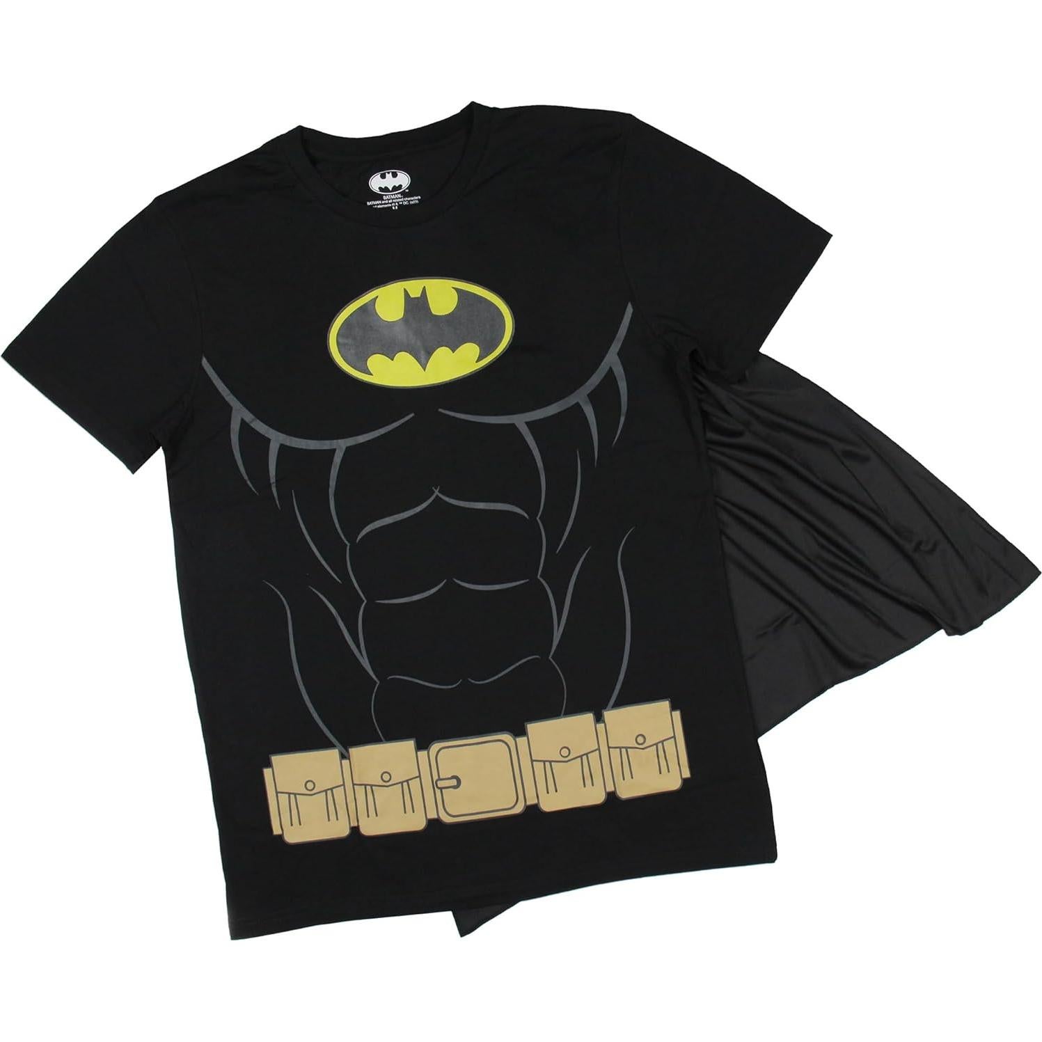 Camisa disfraz Batman DC Comics con capa desmontable