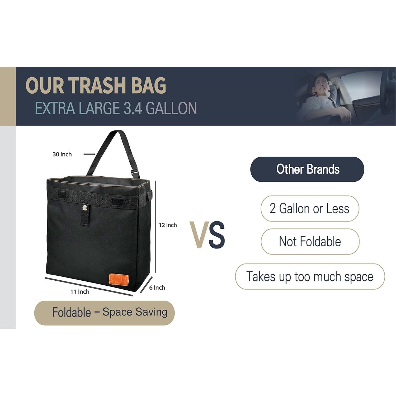 Basurero de Coche Colgante CP Clever Pinkphin XL Impermeable