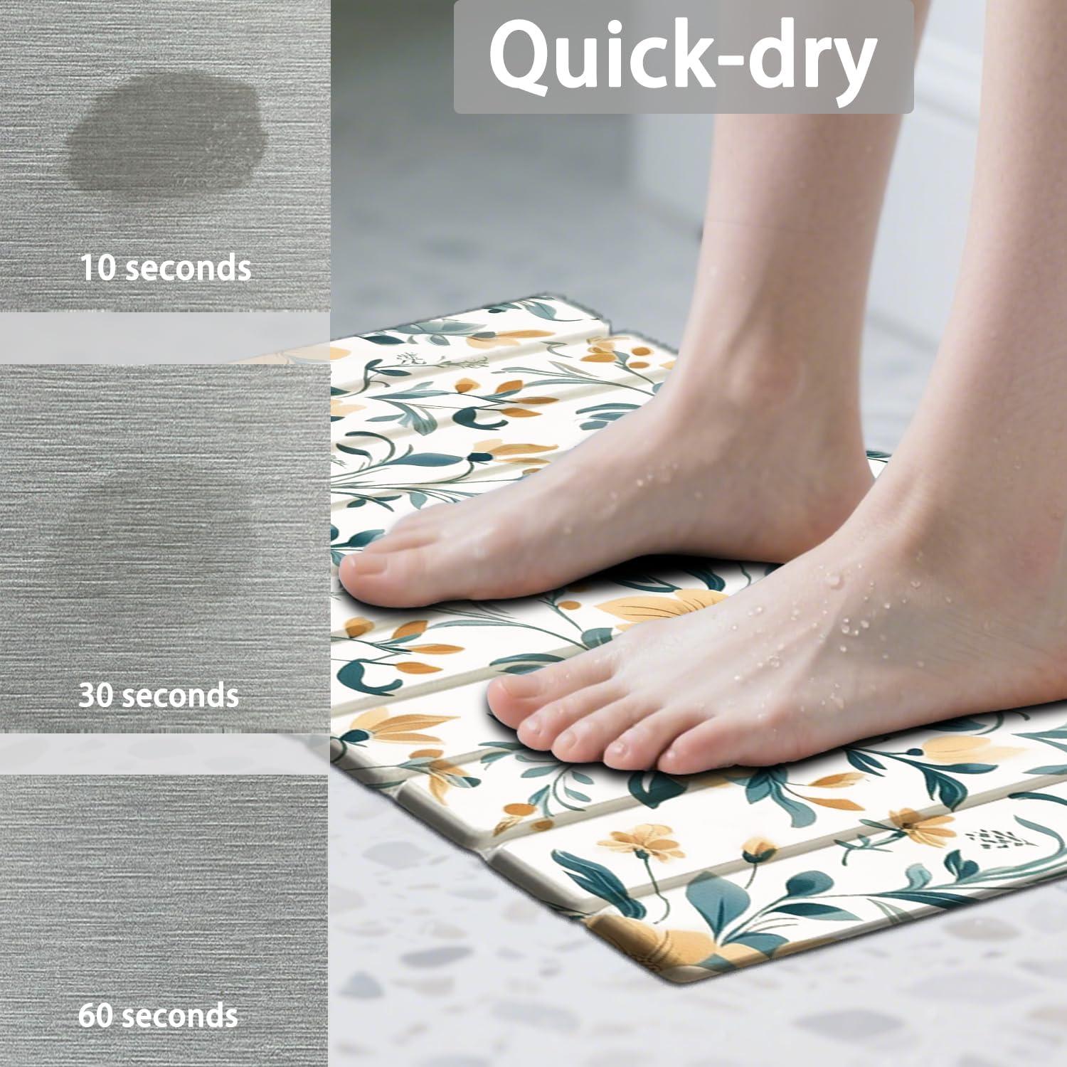 Alfombra de Baño Antideslizante Forever Song 61x40.6cm Diatomita