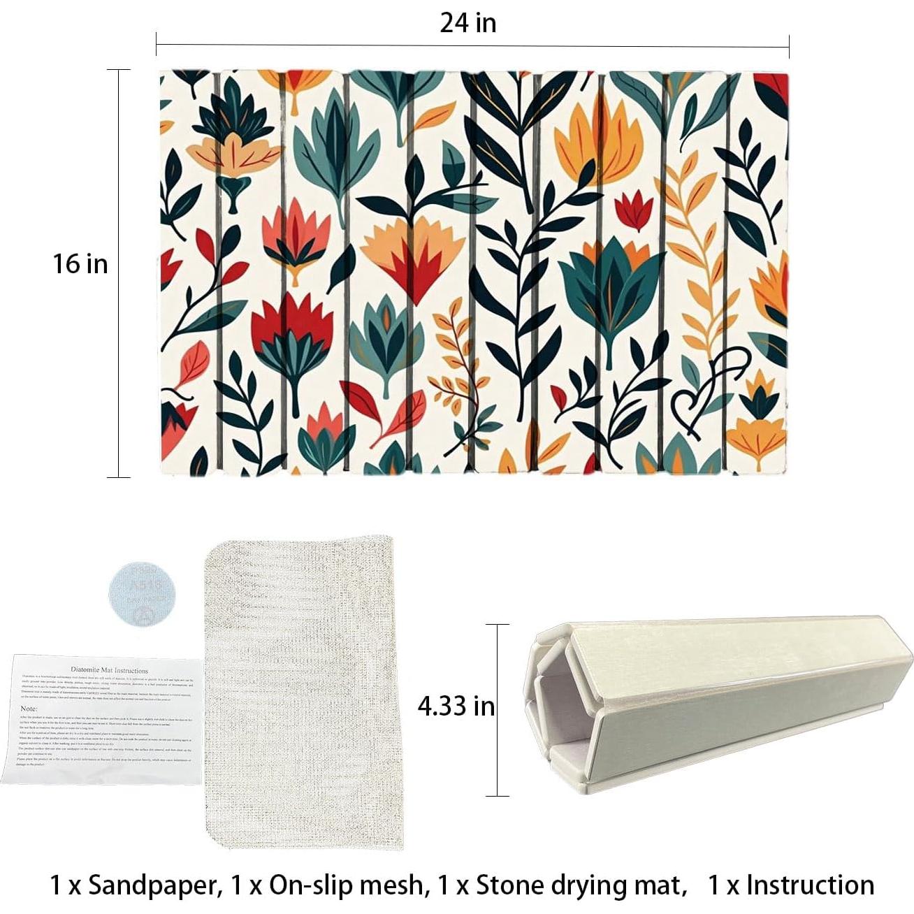 Alfombra de baño antideslizante Forever Song 61x40.6cm Diatomita