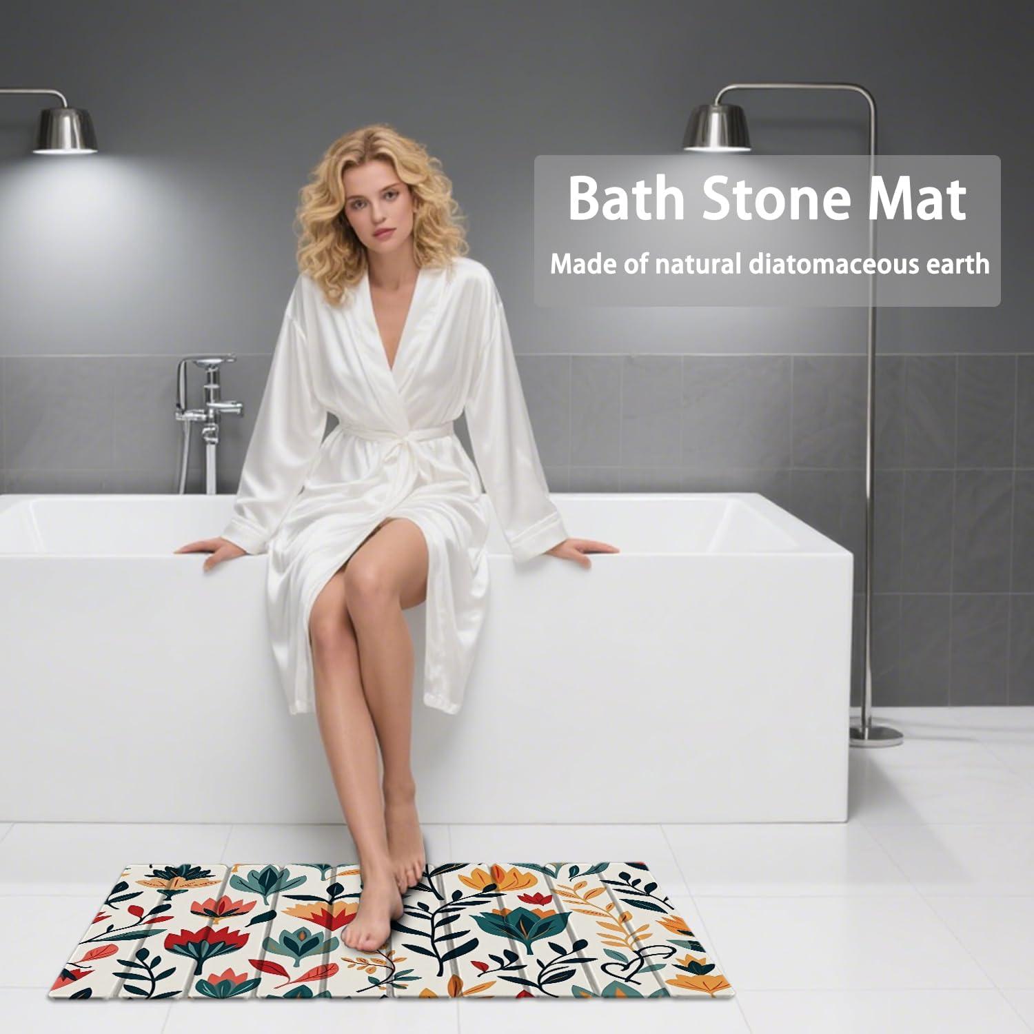 Alfombra de baño antideslizante Forever Song 61x40.6cm Diatomita