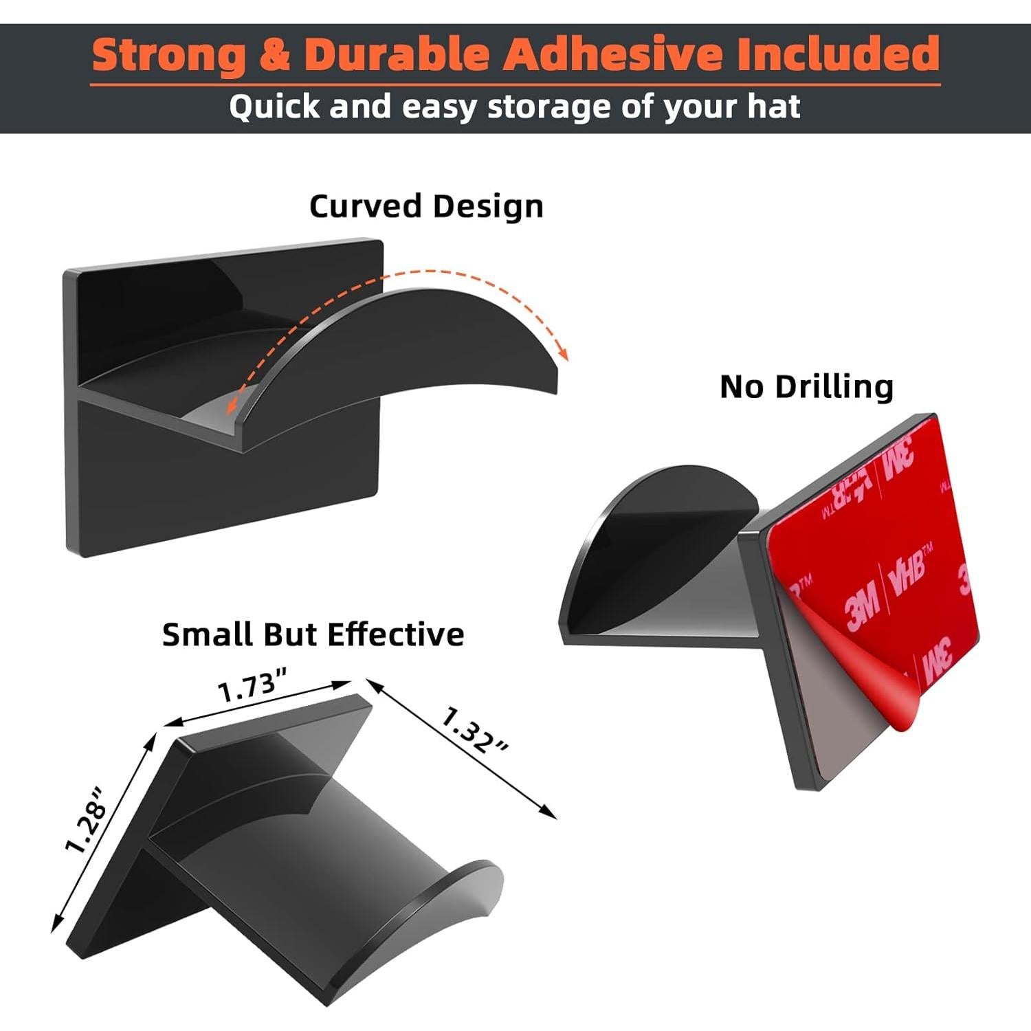Ganchos Adhesivos para Sombreros KOVSPO 10 Pcs Minimalista