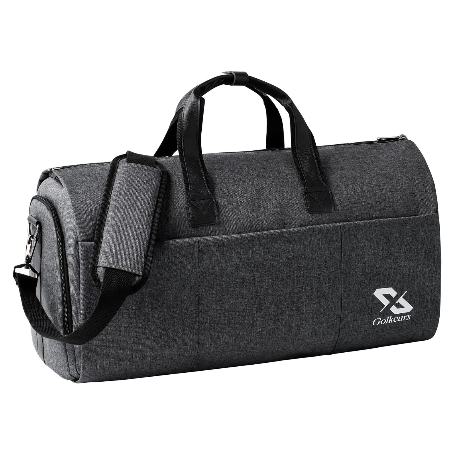 Bolsa de Ropa Convertible Golkcurx 2 en 1 para Viajar - Negro