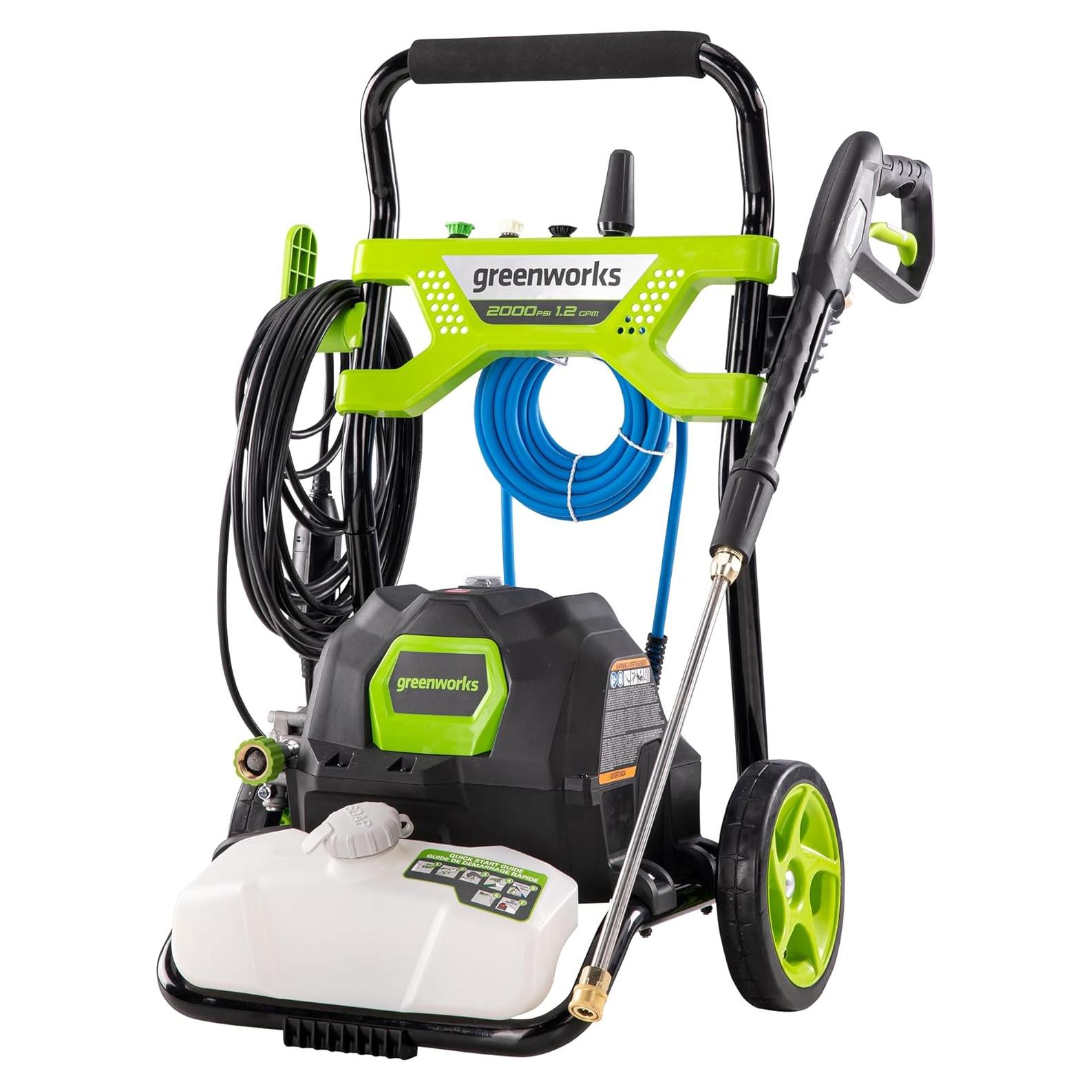 Greenworks 2000 PSI 1.2 GPM Pressure Washer (Open Frame GPW2003) GPW2003