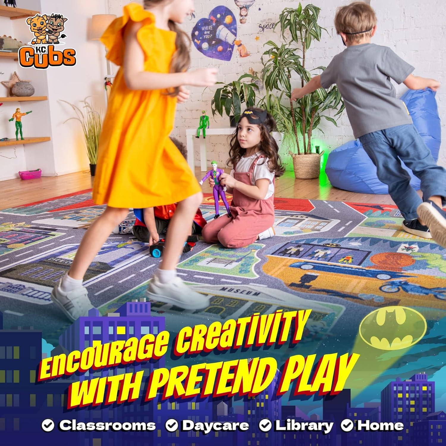 Alfombra Educativa KC Cubs Batman Gotham 99x150 cm