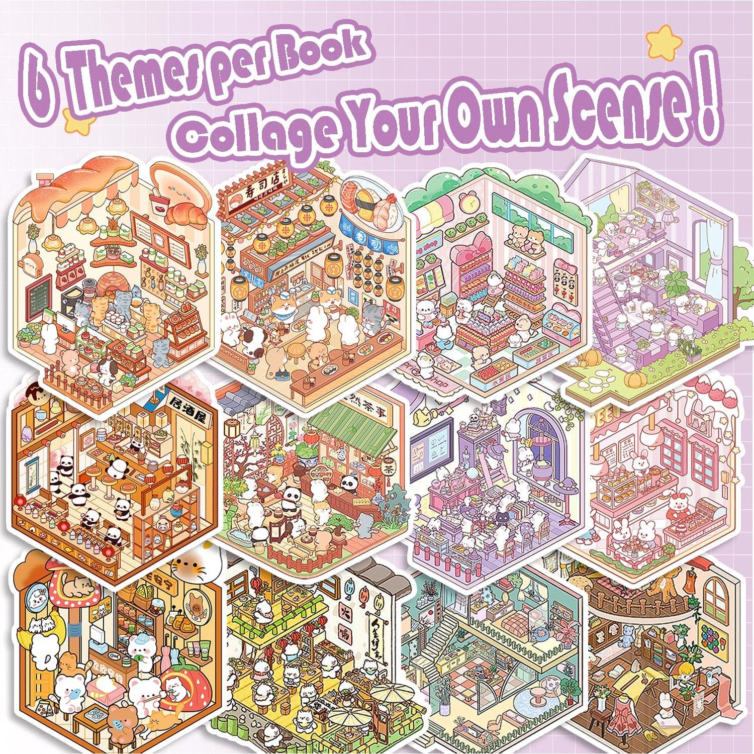 Set de Pegatinas 3D DIY DORIDUKA - 6 Escenas Creativas