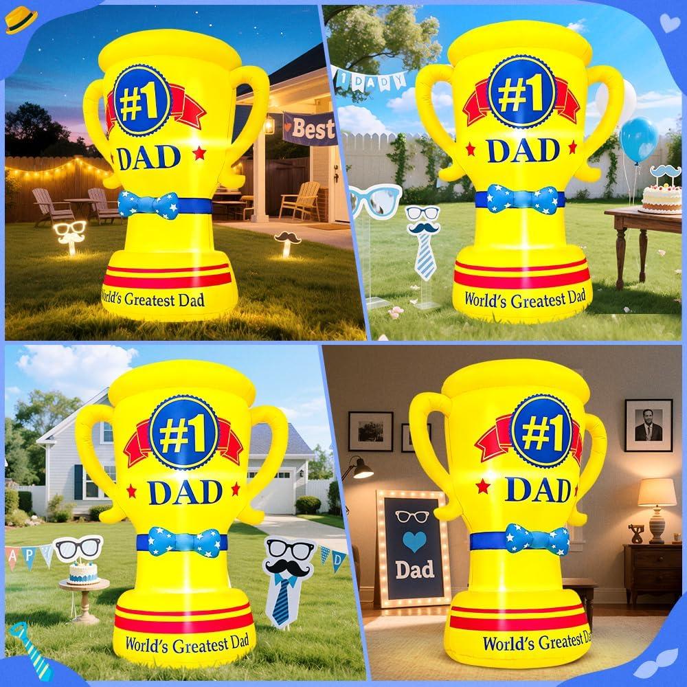 Decoración Inflable KOOY Trofeo Día del Padre 5FT LED