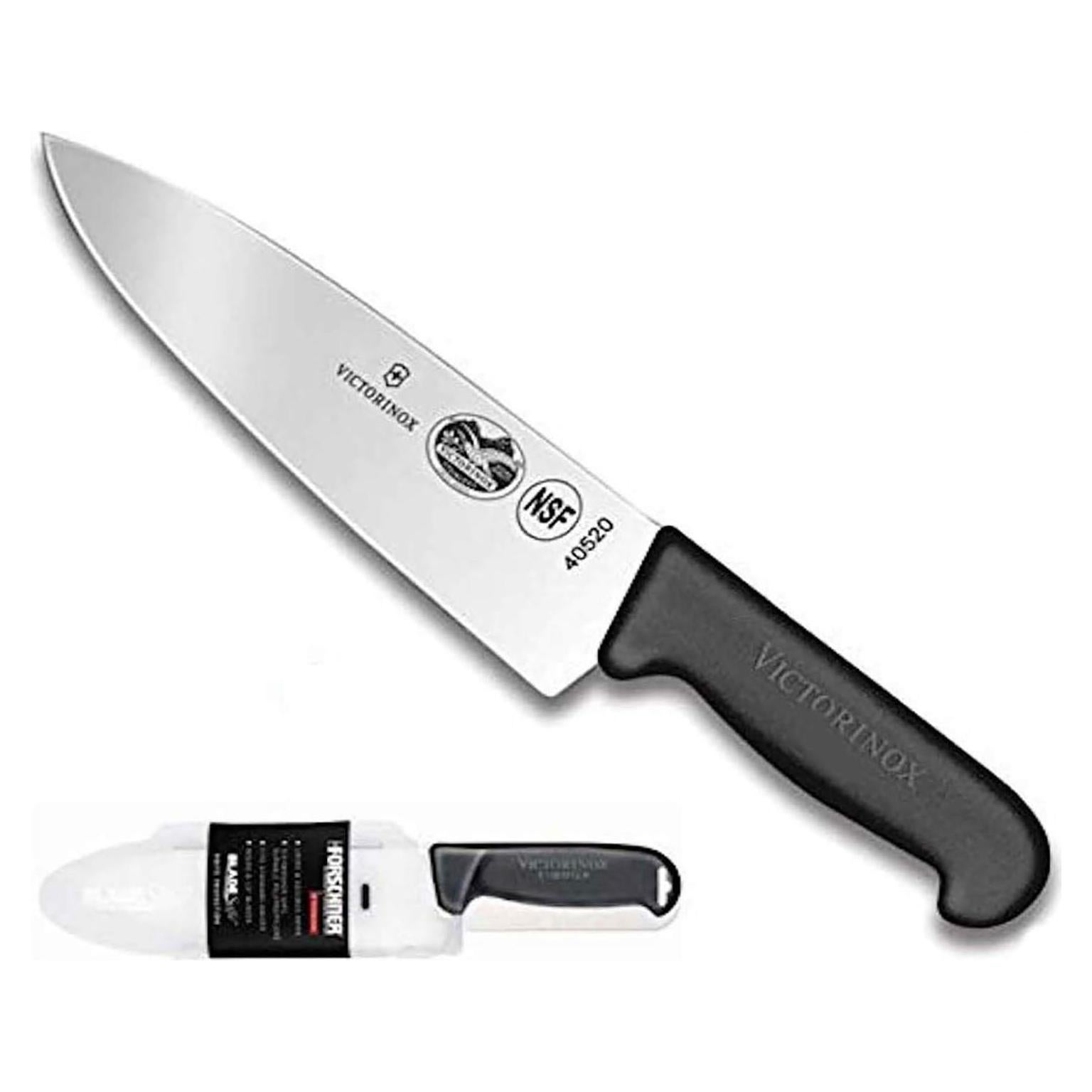 Cuchillo de Chef Victorinox Fibrox 20 cm Acero Inoxidable Negro
