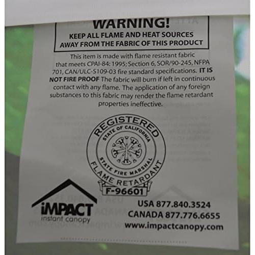 Carpa Pop-Up Impact Canopy 5x5m Estructura Acero Negra