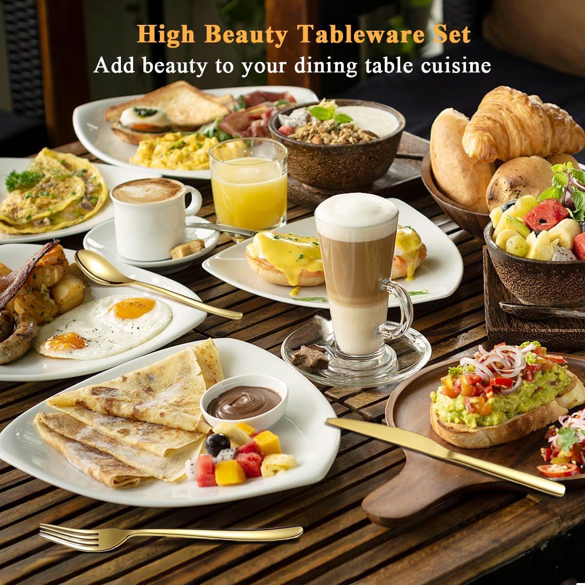 Juego de Cubiertos Berglander Gold 60 Piezas Acero Inoxidable