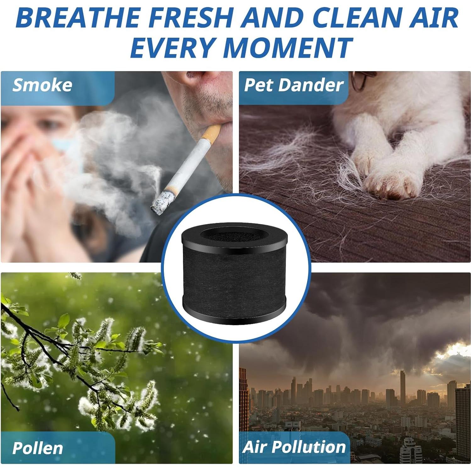 Paquete de 2 Filtros de Reemplazo LINNIW TZ-K1 para Purificadores