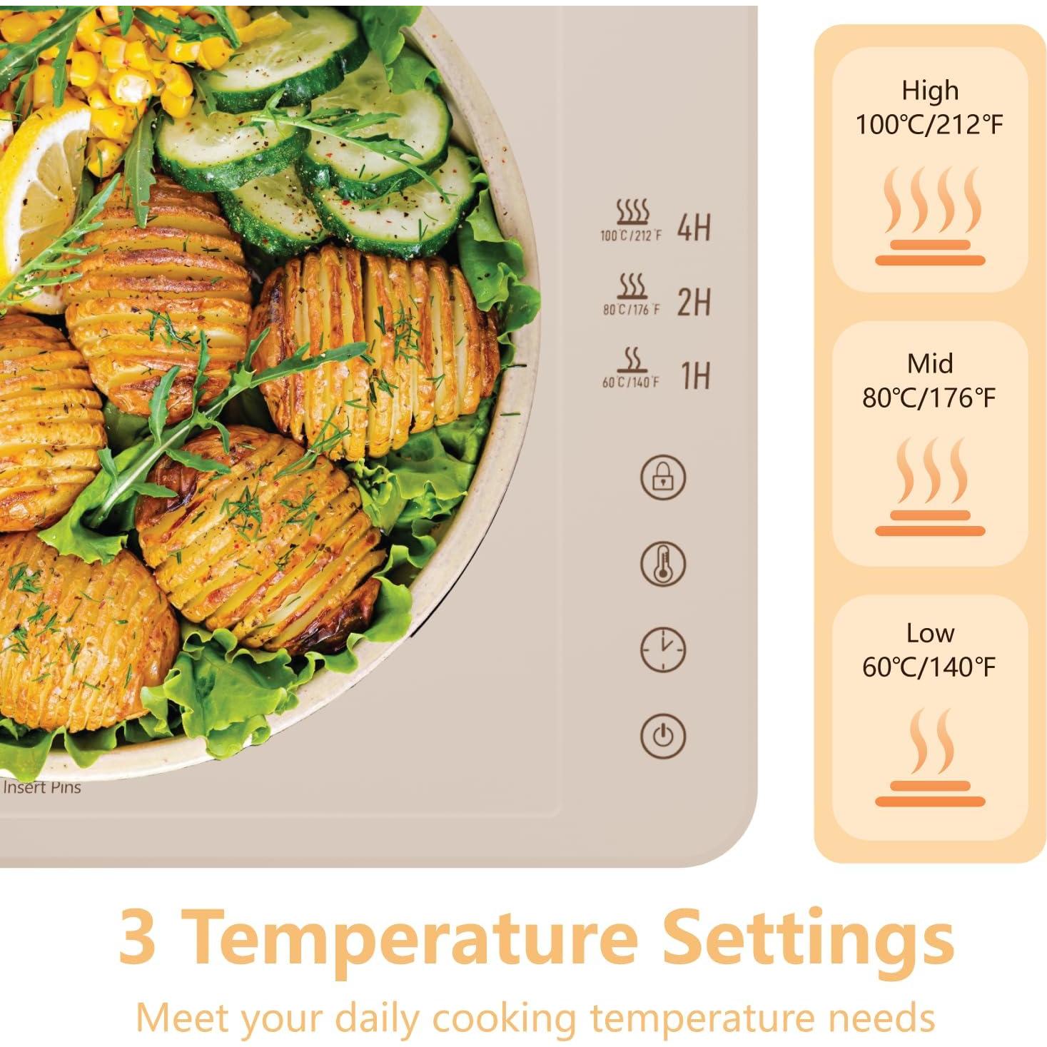 Alfombrilla Calentadora Eléctrica Warminary 60x40cm IP67 3 Niveles